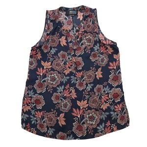 Alice Blue for Stitch Fix Women's Sleeveless Floral Blouse Top Size M